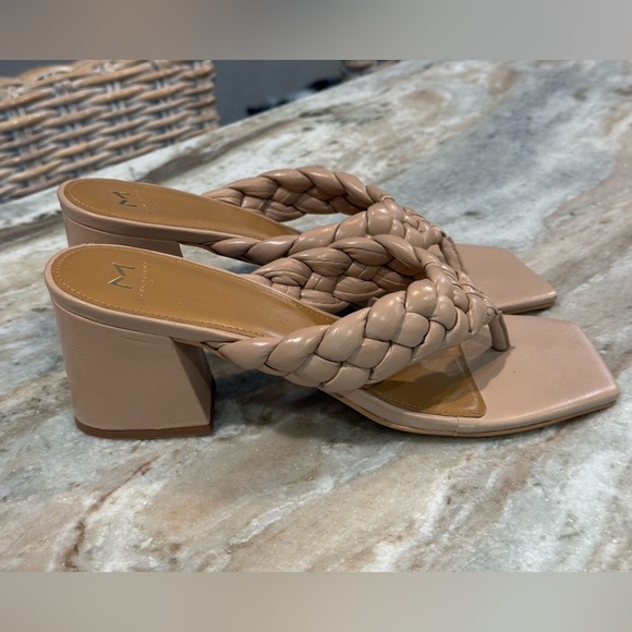 Women’s MARC FISHER Norsa braided block heel sandals- Size 10 - Picture 10 of 11